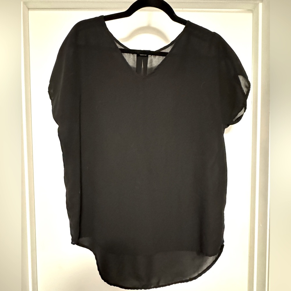 Black Sheer Top